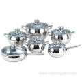 12pcs Mirror Polishing Apple Shape Cookware